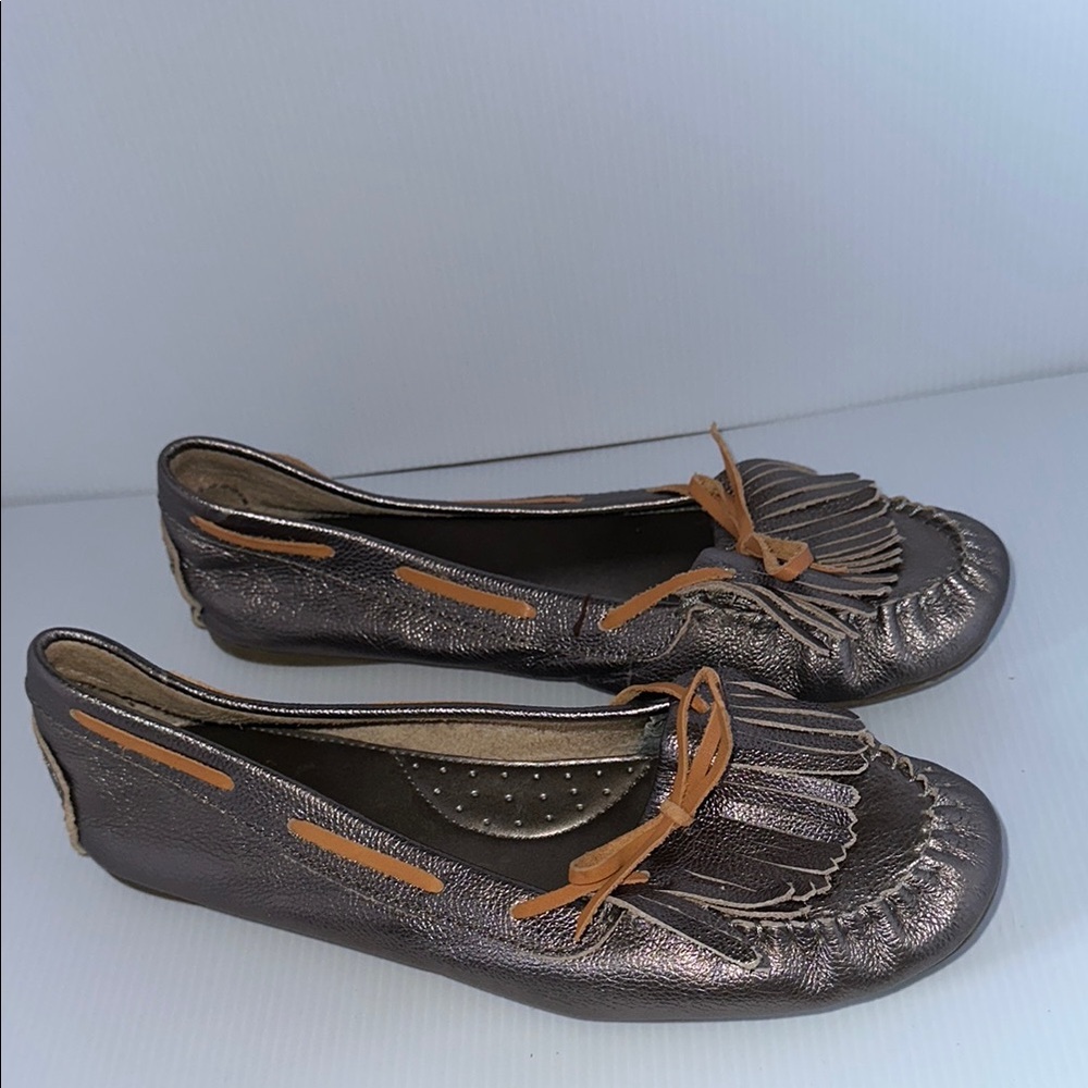 GAP LEATHER LOAFERS MOCCASINS WOMENS 9